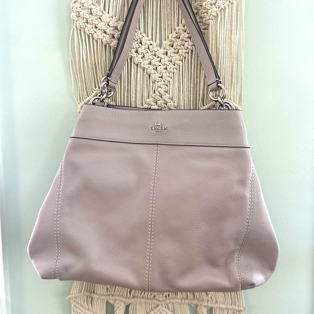 Coach Shoulder Bag | Light Gray |